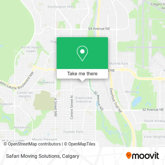 Safari Moving Solutions map