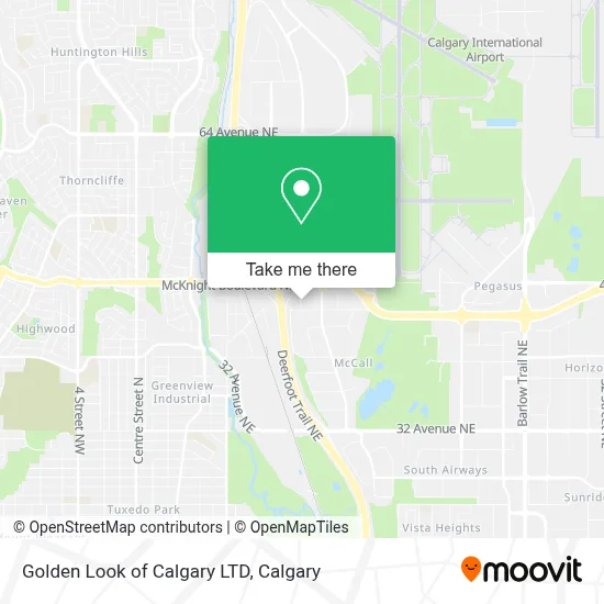 Golden Look of Calgary LTD map
