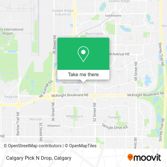 Calgary Pick N Drop map