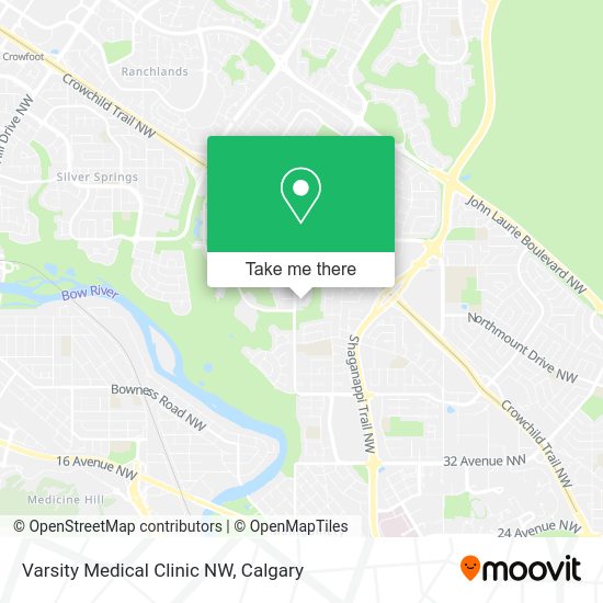 Varsity Medical Clinic NW map