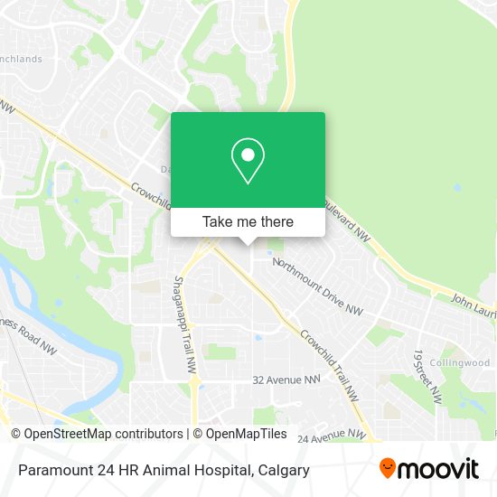 Paramount 24 HR Animal Hospital map