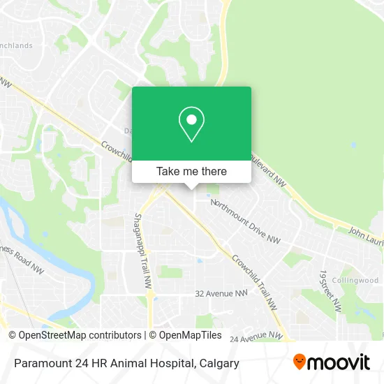 Paramount 24 HR Animal Hospital map