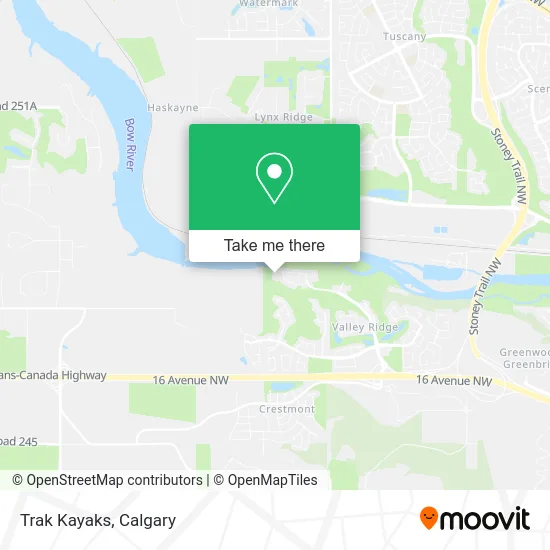 Trak Kayaks map