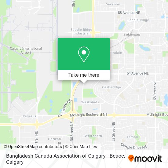Bangladesh Canada Association of Calgary - Bcaoc map