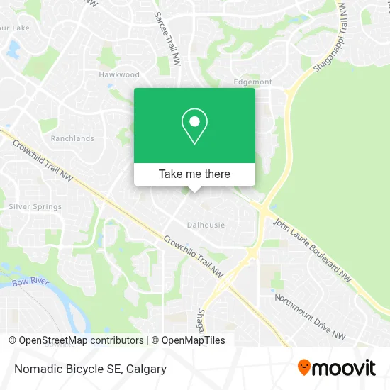 Nomadic Bicycle SE map