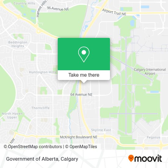 Government of Alberta map
