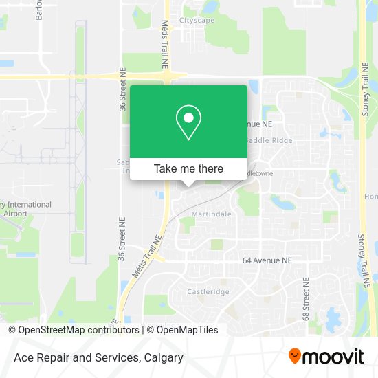 Ace Repair and Services map