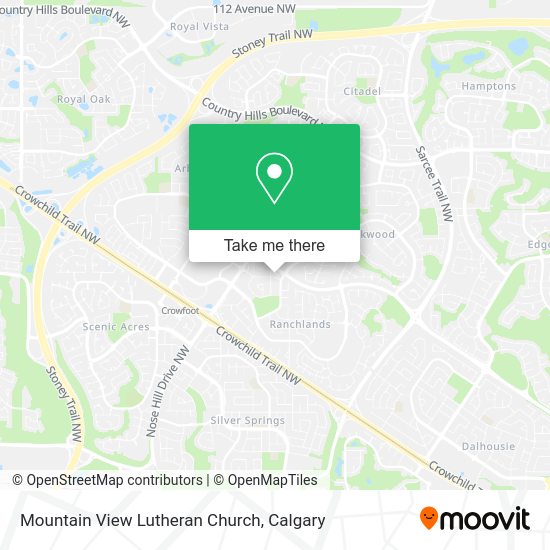 Mountain View Lutheran Church map