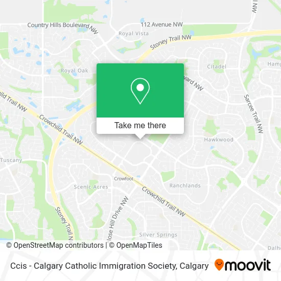 Ccis - Calgary Catholic Immigration Society map