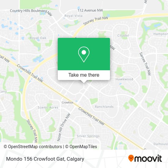 Mondo 156 Crowfoot Gat map