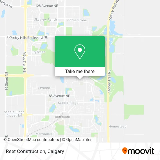 Reet Construction map