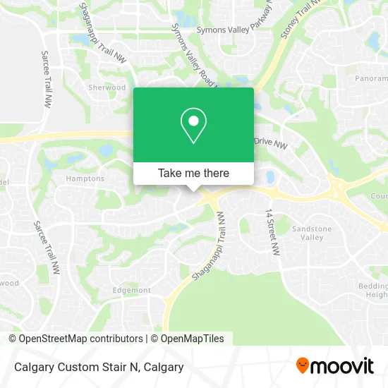 Calgary Custom Stair N map