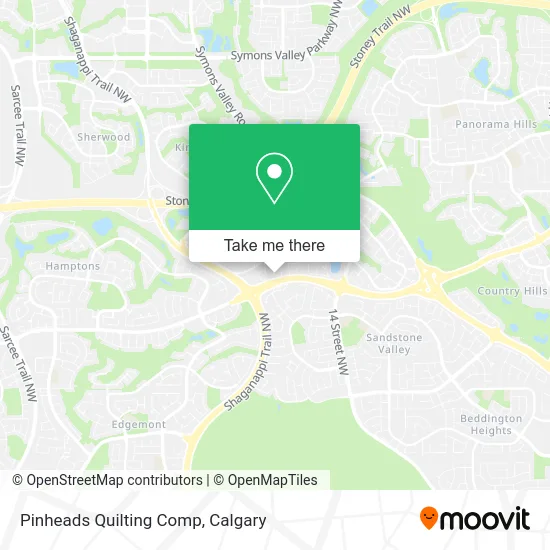 Pinheads Quilting Comp map