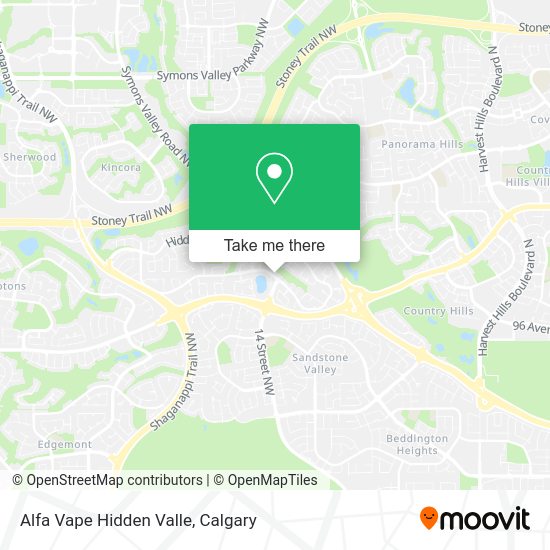 Alfa Vape Hidden Valle map
