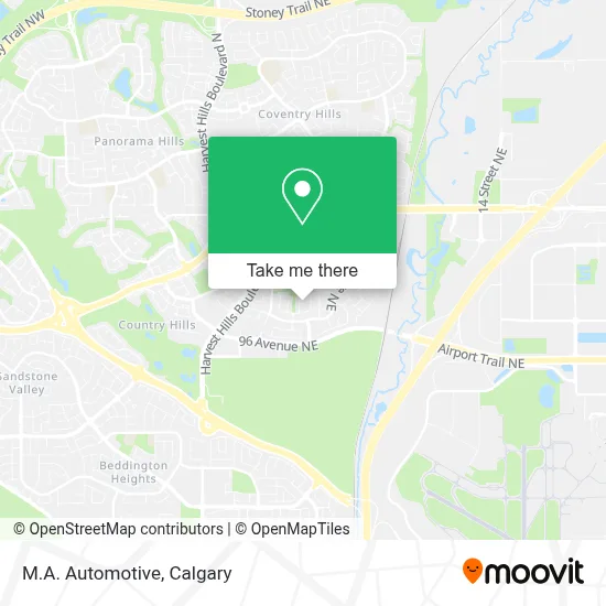 M.A. Automotive map