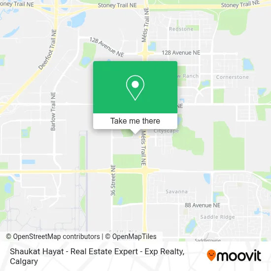 Shaukat Hayat - Real Estate Expert - Exp Realty map