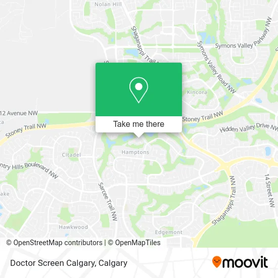 Doctor Screen Calgary map