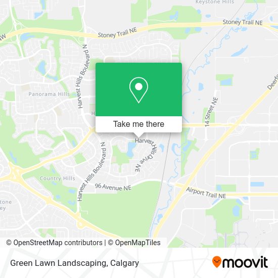 Green Lawn Landscaping map