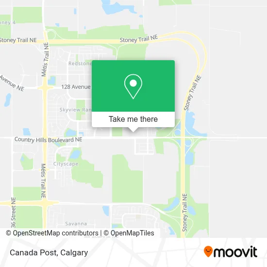 Canada Post map