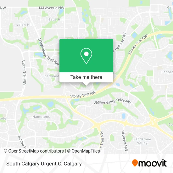 South Calgary Urgent C map