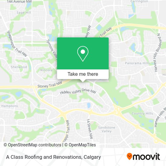 A Class Roofing and Renovations map