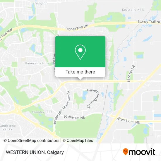 WESTERN UNION map