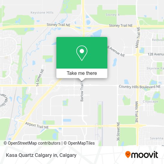 Kasa Quartz Calgary in map