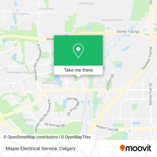 Maple Electrical Service map