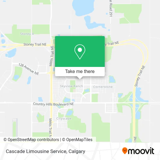 Cascade Limousine Service map