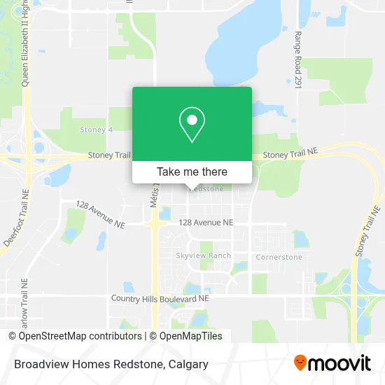 Broadview Homes Redstone map