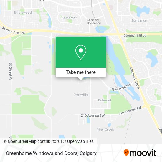 Greenhome Windows and Doors map