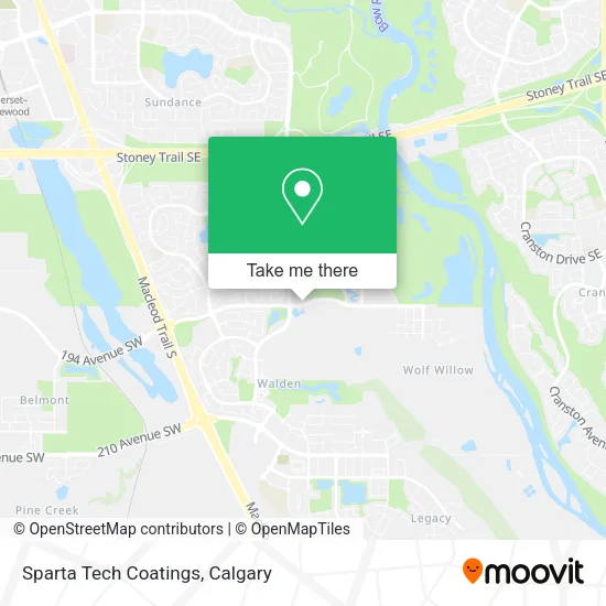 Sparta Tech Coatings map