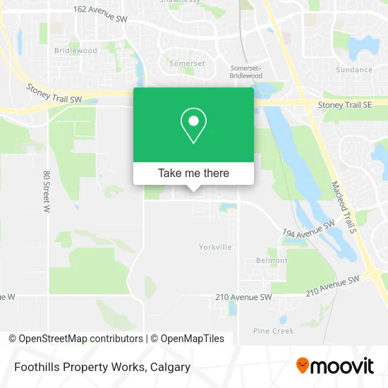 Foothills Property Works map