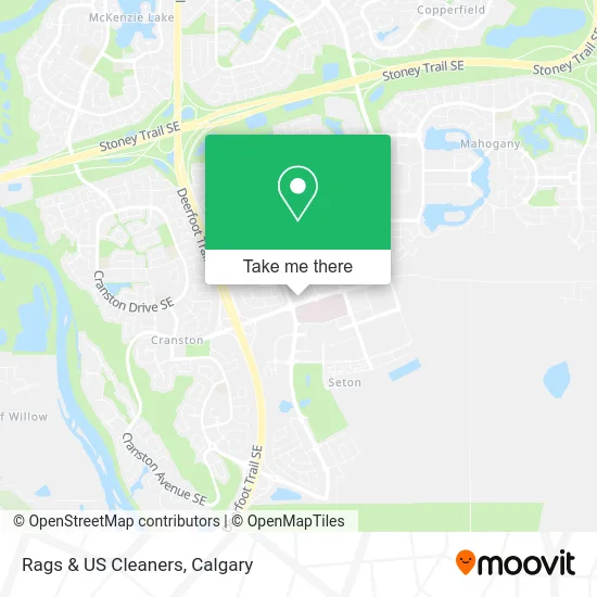 Rags & US Cleaners map