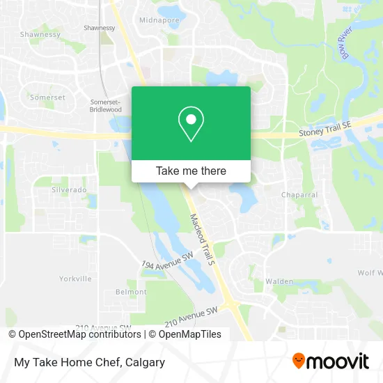 My Take Home Chef map