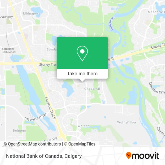 National Bank of Canada map