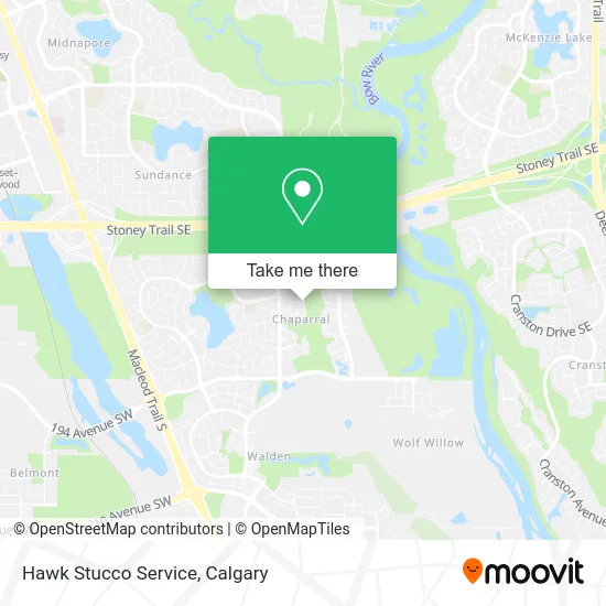 Hawk Stucco Service map