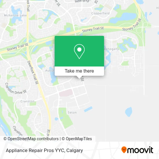 Appliance Repair Pros YYC map