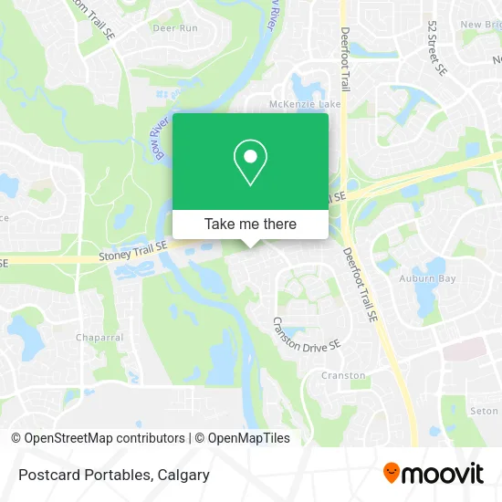 Postcard Portables map