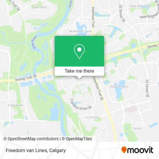 Freedom van Lines map