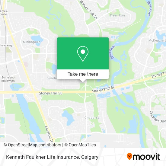 Kenneth Faulkner Life Insurance map