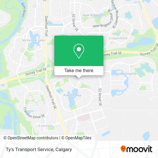 Ty's Transport Service map