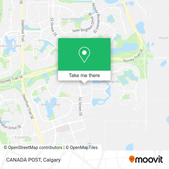 CANADA POST map