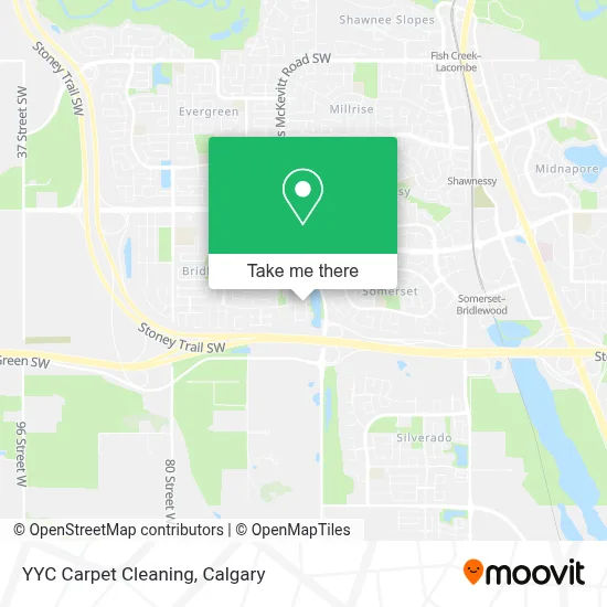 YYC Carpet Cleaning map