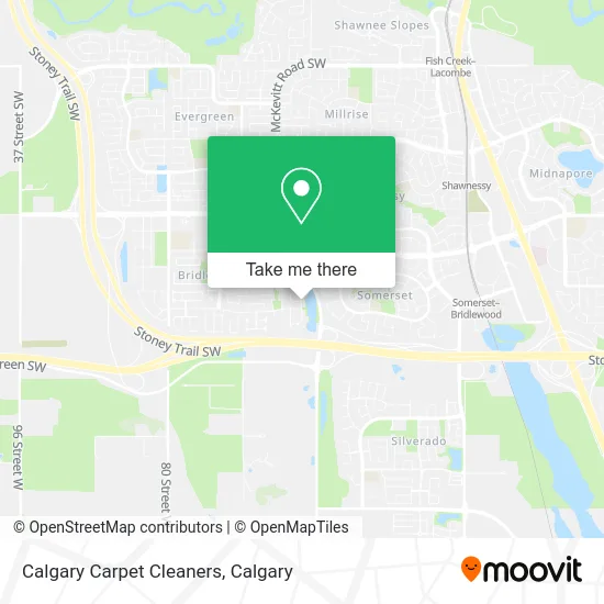 Calgary Carpet Cleaners map