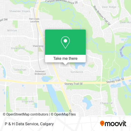 P & H Data Service map