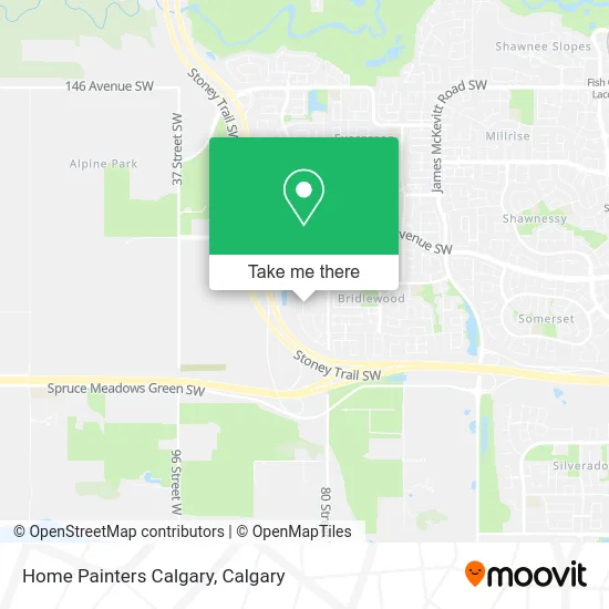 Home Painters Calgary map