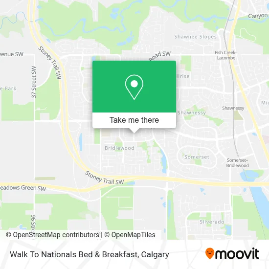 Walk To Nationals Bed & Breakfast map