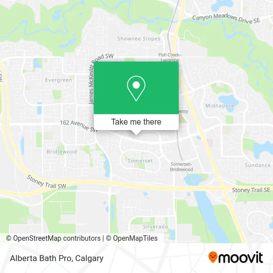 Alberta Bath Pro map