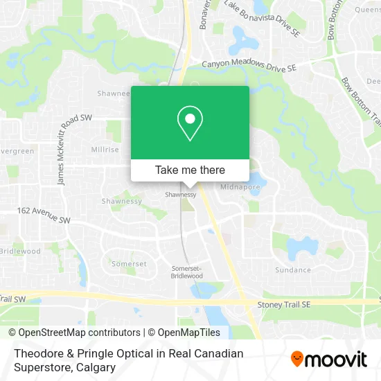 Theodore & Pringle Optical in Real Canadian Superstore map